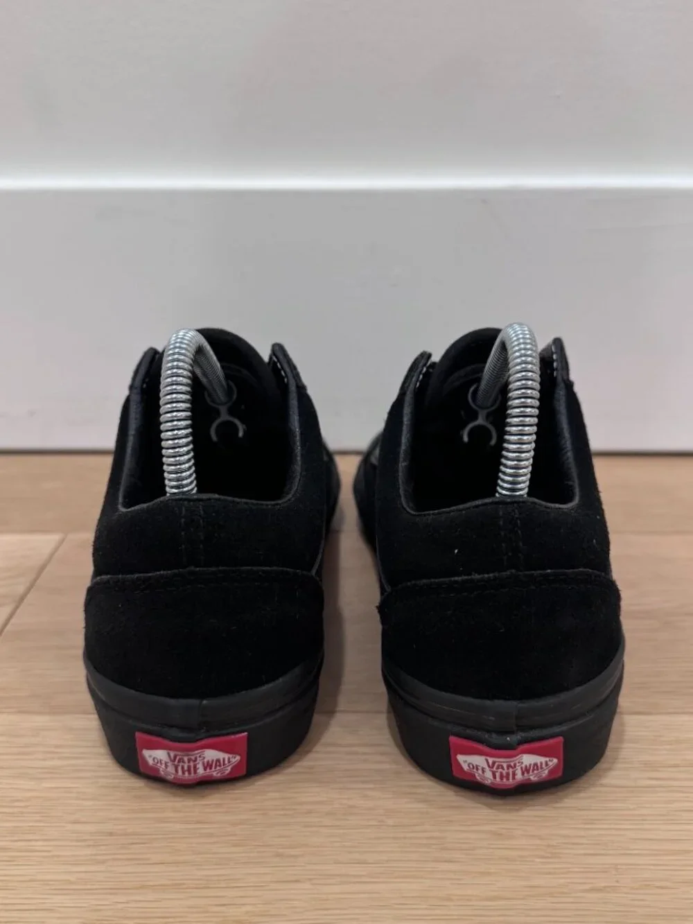 NEW Vans Old Skool Premium Suede Shoes Triple Black Wmns 5.5 US